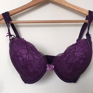 Lace push-up padded bra